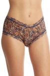 Hanky Panky Print Lace Boyshorts In Wild About