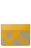 BURBERRY BURBERRY SANDON CHECK MIXED MEDIA CARD CASE