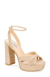 Steve Madden Laurel Platform Sandal In Gold Glitter Metallic