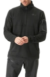 Picture Organic Clothing Bake Grid Quarter Zip Pullover In Black