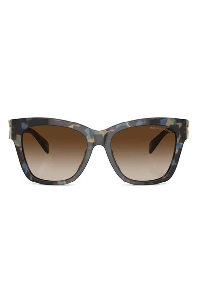 Michael Kors Empire 55mm Gradient Cat Eye Sunglasses In Brown Grad