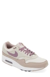 Nike Air Max 1 Sneaker In Light Bone/violet Dust