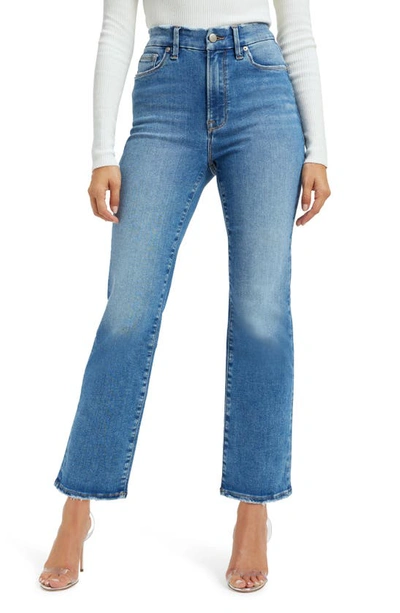 Good American Always Fits Good Classic Straight Leg Jeans In Indigo316