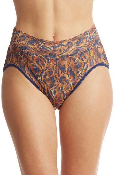 Hanky Panky Print Lace Briefs In Wild About