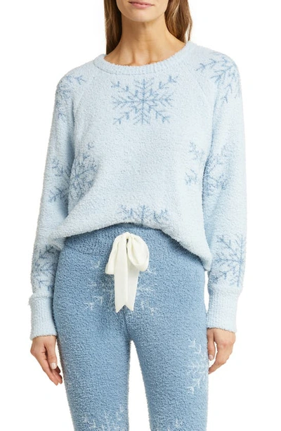 Honeydew Intimates Snow Angel Chenille Sweater In Frost