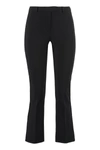 S Max Mara Cotton Blend Trouser In Black