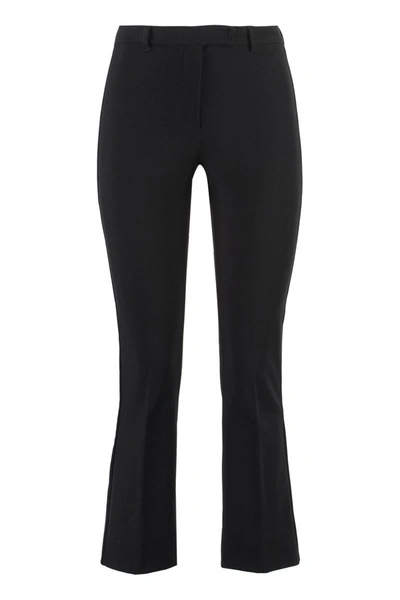 's Max Mara Umanita Cotton Blend Trousers In Black