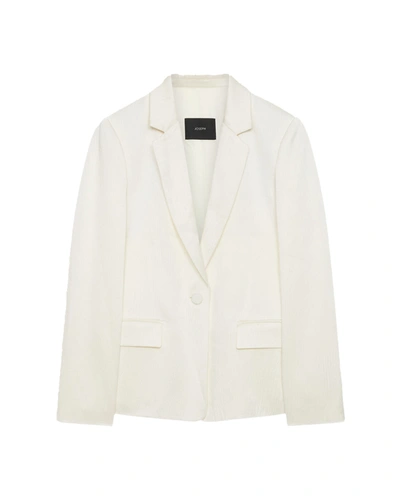 Joseph Textured Viscose Joaquim Jacket In White