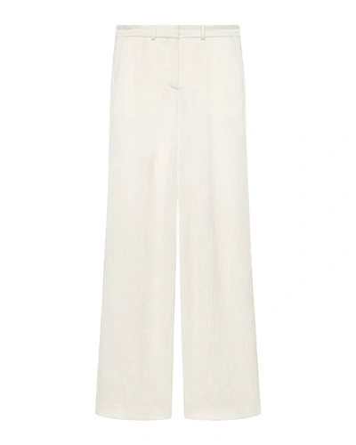 Joseph Textured Viscose Morissey Trousers In Ivory