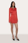 Danielle Guizio Ny Lleo Satin Mini Dress In Poppy | ModeSens