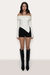 DANIELLE GUIZIO NY SOLER FOLD OVER KNIT TOP