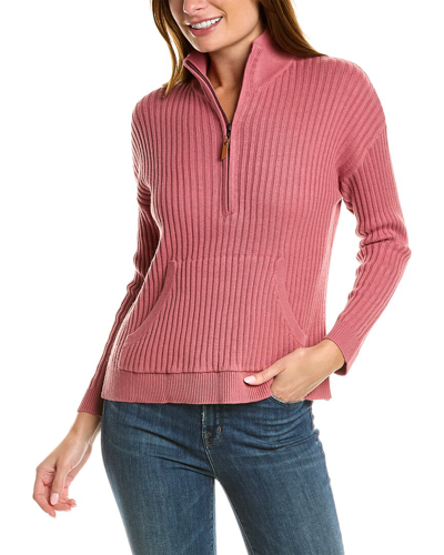 Hannah Rose Courtney Cashmere-blend Sweater In Pink