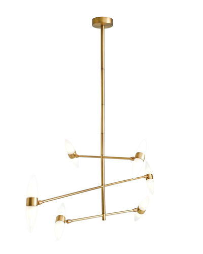 Global Views Ashley Childers For  Callie Chandelier In Brass