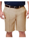 Haggar Men's Big & Tall Cool 18 Pro Classic-fit Stretch Flat-front 9.5" Shorts In Green