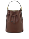 J & M Davidson Borsa A Secchiello Poppy In Pelle Marrone Donna