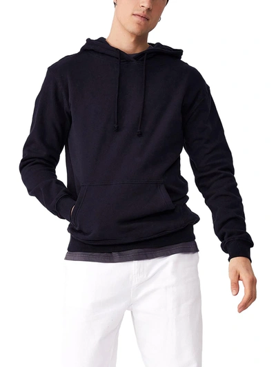 Cotton On Mens Fleece Pullover Hoodie In Blue