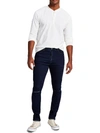 AND NOW THIS PEARSON MENS RIPPED DARK WASH SKINNY JEANS