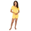 Leveret Womens Short Pajamas In Yellow