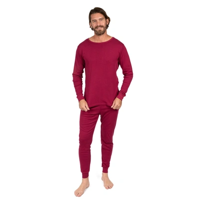 Leveret Mens Two Piece Cotton Pajamas Neutral Solid Color In Multi