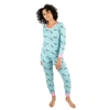 Leveret Womens Two Piece Cotton Pajamas Whale In Multi