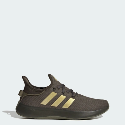 Adidas Originals Womens Adidas Cloudfoam Pure In Olive Strata/shadow Olive/gold Metallic