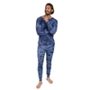 LEVERET MENS TWO PIECE COTTON PAJAMAS TIE DYE