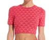 Solid & Striped Cara Top In Berry & Coral In Multi