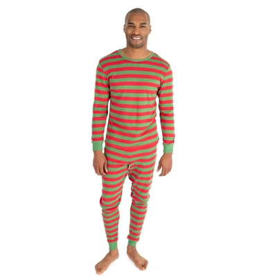 Leveret Christmas Mens Two Piece Cotton Pajamas Striped In Multi