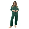 Leveret Cotton Flannel Printed Holiday Pajama Set In Green