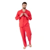 Leveret Mens Two Piece Flannel Pajamas In Red