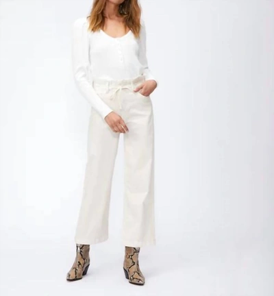 Paige Carly Pant In Ecru In White