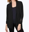 Foxcroft Pointelle Open Front Cardigan In Black