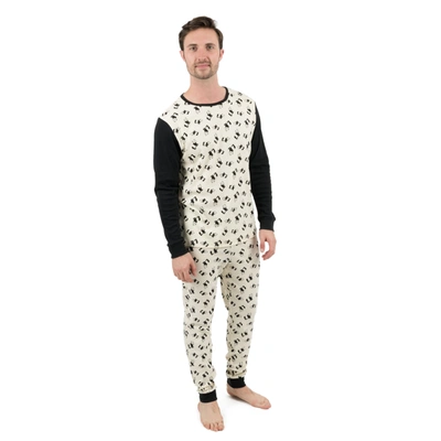 Leveret Mens Two Piece Cotton Pajamas Panda In Multi
