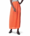 SYNERGY ORGANIC CLOTHING LAYLIN SKIRT IN HOT CORAL