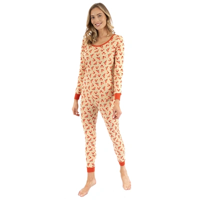 Leveret Womens Two Piece Cotton Pajamas Fox In Multi