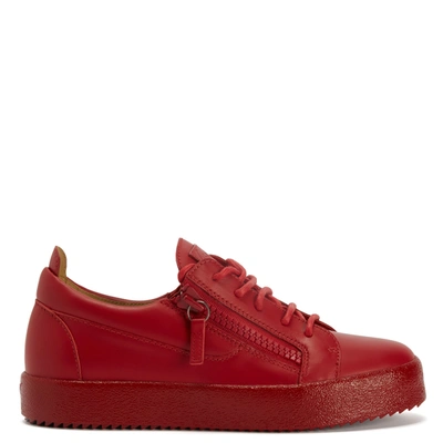 Giuseppe Zanotti Nicki Zip-detail Trainers In Red