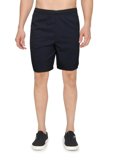 Lacoste Mens Regular Fit Polyester Shorts In Blue