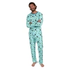 Leveret Mens Two Piece Cotton Loose Fit Pajamas Dinosaur Blue In Multi