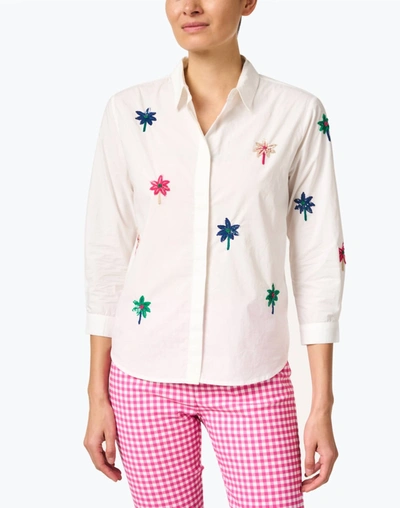 Vilagallo Sophie Embroidered Shirt In White