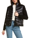 Moncler Padded Cardigan Jacket In Black