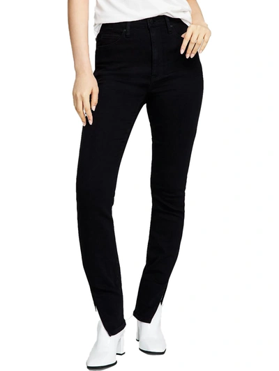 And Now This Mens Split Hem Stretch Skinny Jeans In Black