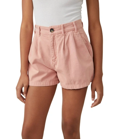 Free People Billie Chino Shorts In Petal In Pink