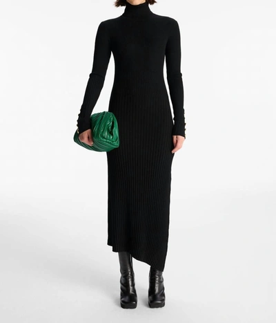 A.l.c Emmy Ii Knit Turtleneck Maxi Dress In Black