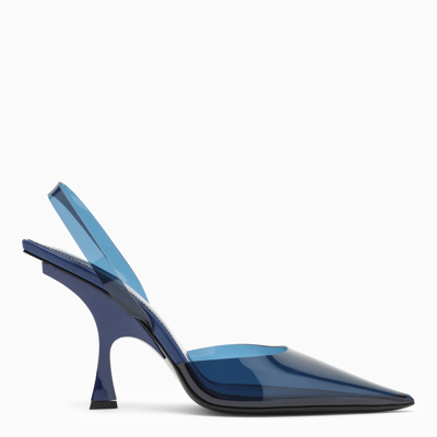 ATTICO THE ATTICO ELECTRIC BLUE PVC SLINGBACK