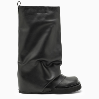 ATTICO THE ATTICO ROBIN BLACK LEATHER BOOT