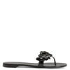 Giuseppe Zanotti Cruel Patent-effect Flip Flops In Black