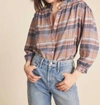TROVATA LILY BLOUSE IN ECLIPSE PLAID