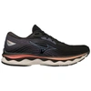 MIZUNO WOMEN'S MIZUNO WAVE SKY 6 RUNNING SHOES IN BLACK-QUICKSILVER