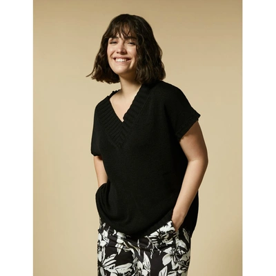 Marina Rinaldi Plus Alamaro Sweater In Black