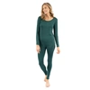 Leveret Womens Two Piece Boho Solid Thermal Pajamas In Multi